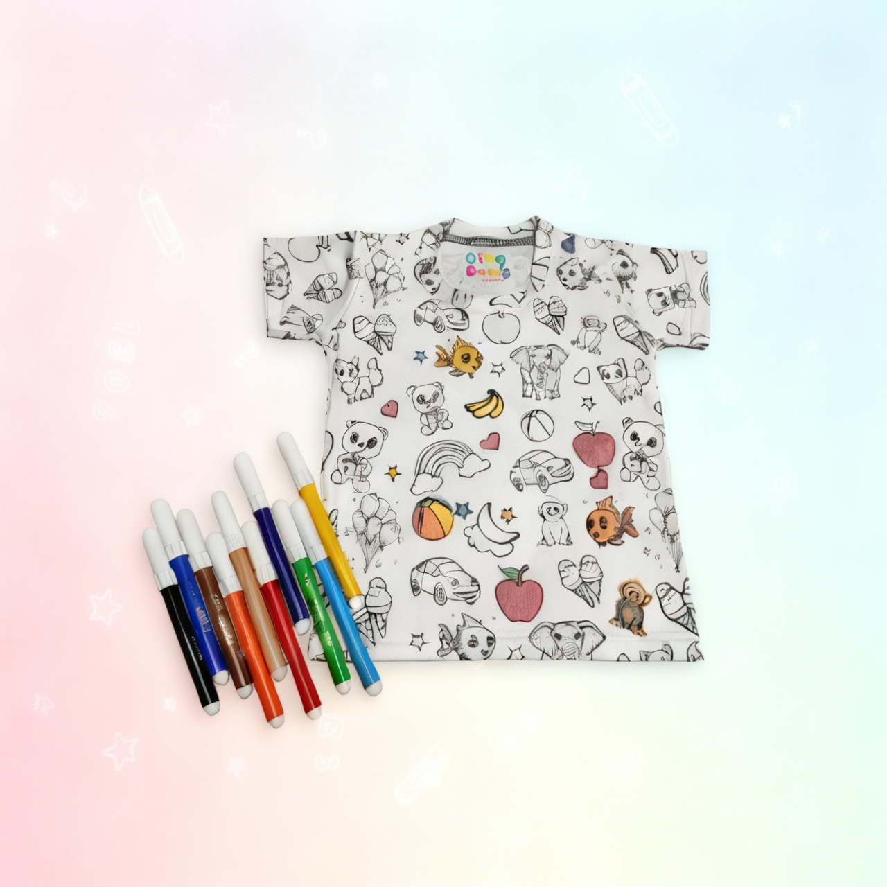 MY FIRST OBJECT - DIY COLORING REUSABLE TSHIRTS