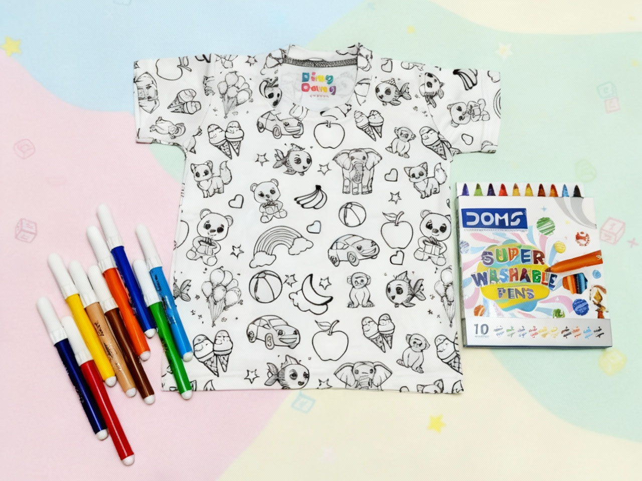 MY FIRST OBJECT - DIY COLORING REUSABLE TSHIRTS