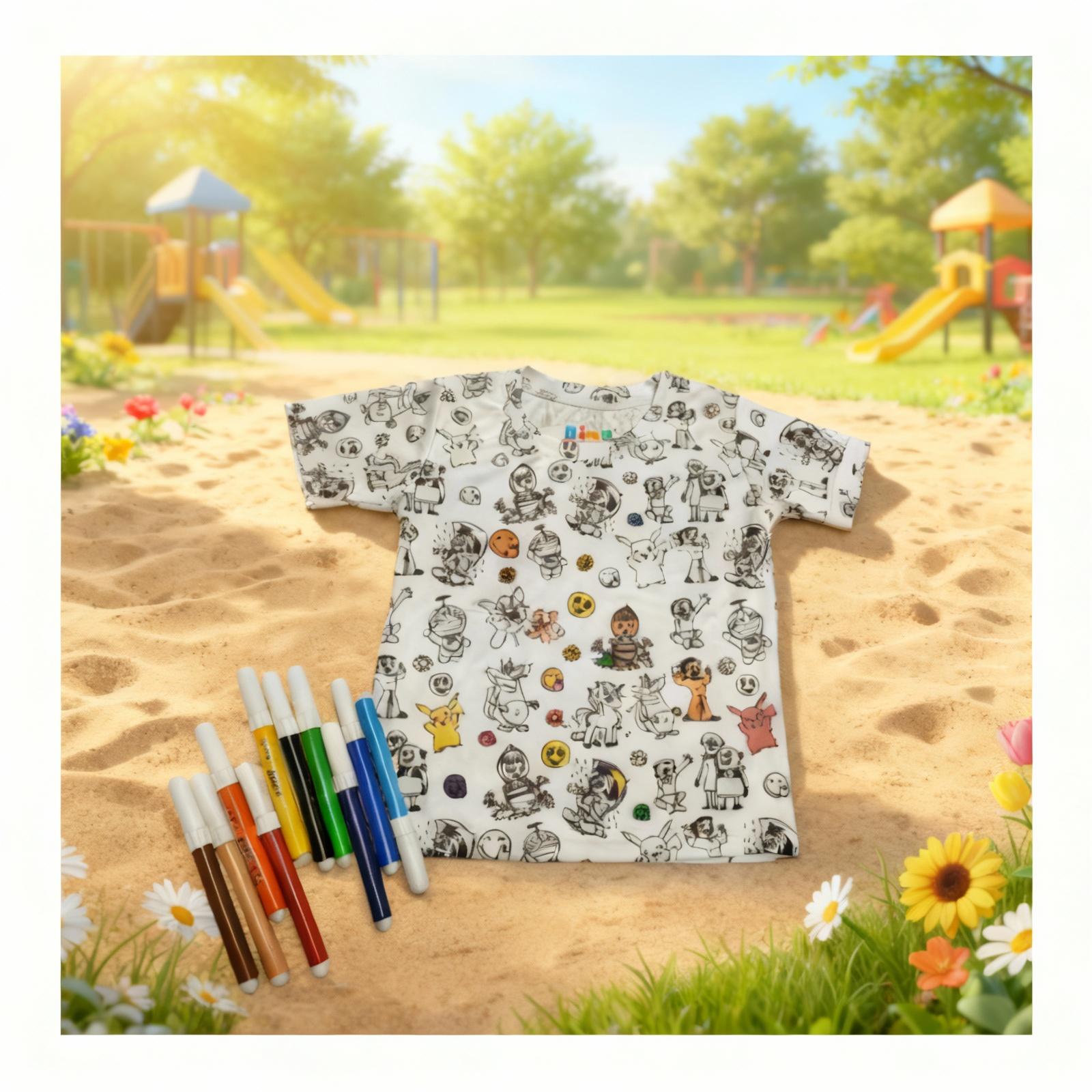 CARTOON CHARACTER TO LIFE - DIY COLORING REUSABLE TSHIRTS